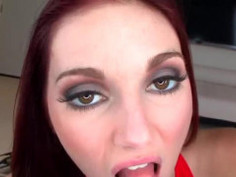 Natalie Lust swallows her first load of cum - not just at Amateur Allure, but her first load EVER! When that small string of cum gets caught on her lower lip at 1:50-1:53 it is so freaking hot!