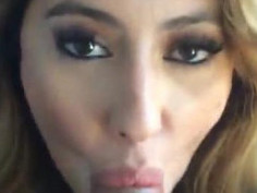 Nice babe sucking dick