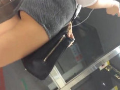 Wow! Just look at that! Good looking legs + nice piece of ass!! #sggirls