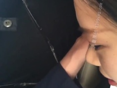 趁午休買飯時間，跟同事到停車場上來一發