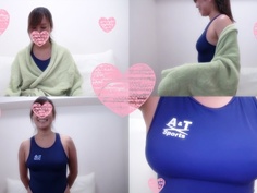 【完全顔出し！】むっちり美人のれいこさんにエロ～い水着を着せておっさん２人で楽しんじゃいました！れいこさんの名器に２人共、暴発気味に撃沈・・・(T_T)※ZIP付【個人撮影】 FC2-PPV 619042