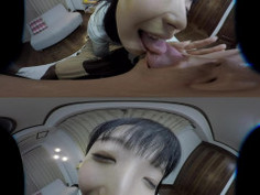 [VR全景] 調皮可愛的小姑娘秋山彩精湛的口活