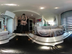 French Teen With Perfect Ass Smoke &amp; Undress in 360 by Vic Alouqua