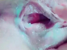 자위끝나고 더러운 유니보지..