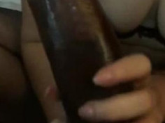 : : His incredible GIRTH both fascinated and terrified her. She needed to stroke it, fondle it, feel its power…its heat…the throbbing…his juice. So much precum! Too big for her mouth - just the tip of his massive cock head was all she could take. She was