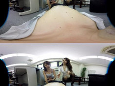 [VR全景] 办公室双飞极品职业装OL妹子