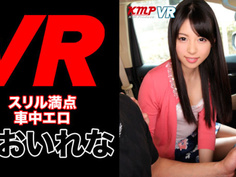 【VR】スリル満点車中でフェラチオ！ あおいれな