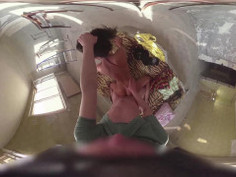 360 (POV) Brunette hardcore fucking