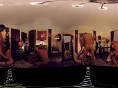 360 Fucking 4 Colombian strippers