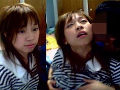 渣波渣到高潮眼 睇見口水流