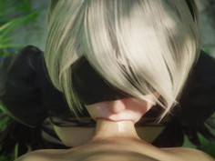 2B sucking dick