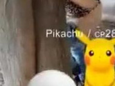 玩&lt;&lt;寶可夢&gt;&gt;收服野戰情侶！到底要抓皮卡丘還是？（有影）