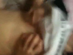 「阿～好爽～操死我」放假回家看她滿足表情好值得！沒戴套只能射外面（有影）