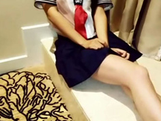 現在小孩果然不一樣…剛考完試就衝旅館激戰！「巨乳高中生」被我各種姿勢操