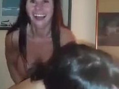 Mum would suck me off while Stella or Rachel used a strap on to fuck her.