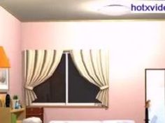 エロアニメ 巨乳 オナニー 美女 ディルド