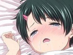 【アニメ】Sサイズのロリ美少女の小っちゃい処女マンコに太チン挿入して何度も中出し