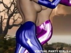 私の毛深い3D猫をなめる