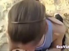 ビーチでクイックBJとフェイシャル（新）