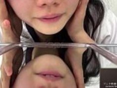 舌フェチ舐め鏡