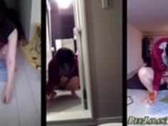 おもらしアジアはガラスを埋めます