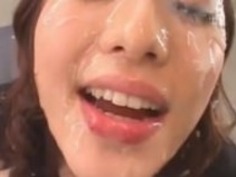 ブルガリアと日本の爆乳ハーフ美女にフェラ＆何発も顔射【花井メイサ】