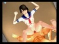 【３Dエロアニメ】ツンとした乳首がエロい女子校生が巨根で激しいピストンレイプで犯され膣痙攣SEX！