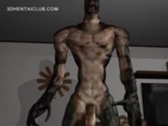 モンスターシャフトによって釘付けランジェリーのアニメ湯たんぽ