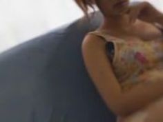 結構巨乳のお姉様は自分のあそこを後ろと前から舐めてもらいフェラをする