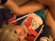 コスプレイヤー’武藤つぐみ’中出しエロROM撮影開始！きんいろモザイク九条カレン