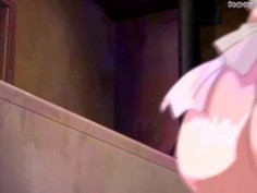 親戚のお姉さんが爆乳を揺らしながらクチュクチュとオナニーしてるエロアニメ