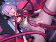 アニメアニメはモンスターの触手によって犯されます