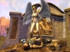 セクシーな3D変態鍬はフェラチオを与えます