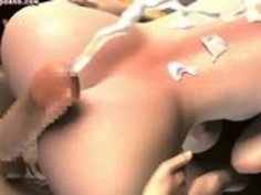 性器をなめるアニメーション雛