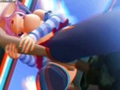 巨大な黒いディックを取ってティーンのアニメ