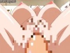 精液で覆われたアニメが犯される