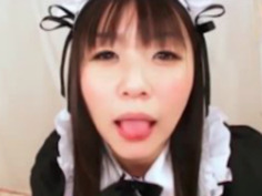 【つぼみ】精液大好きなスケベメイドがご主人様のフェラ抜きザーメンを美味しくごっくん！