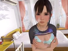 エイチティーシーバイヴ ブイアールエロゲ イリュージョン ブイアールカノジョ 普段着　縞パン　猫耳　０１から０４