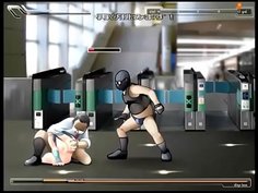 プロレス技でクンニや陰茎挿入されたりの戦い！