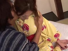 Sakura Hirota and her guy touching and fucking