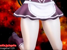 （ふとももフェチ用アングル）伊東ライフちゃんのパイズリ