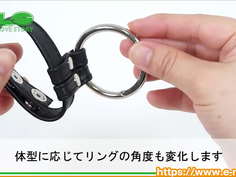 【アダルトグッズNLS】レザー＆スチールコックリング＜紹介動画＞