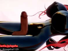 ふたなりチンポを振り回す魔乳ホノルル