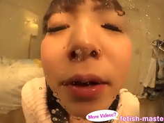 Japanese Asian Tongue Spit Face Nose Licking Sucking Kissing Handjob Fetish - More at fetish-master.net