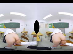 【教室で告白】文系インテリ制服美◯女が愛の告白僕のチ〇ポに跨って美巨乳揺らしながらイキまくる中出し性交！！