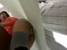 病室でプリケツパンチラ晒して挑発→顔射パコに持ち込む痴女