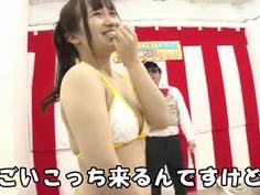 水着が溶けておっぱい丸見え！おま●こ丸出し！恥ずかしくて落ちたら即アウト！クリクリされて感じて落ちても即アウト！素人限定！溶ける水着でおま●こ綱渡り