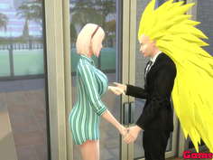 Hinata y sus amigas Cap 2 Radi conoce a sakura la invita a unos trago y se la termina follando sobre la mesa por el culo