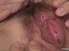 Japanese babe, Yui Takashiro is eagerly fucking her ex, uncensored