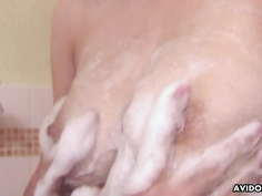 Japanese hot wife, Yui Takashiro sucks cock, uncensored